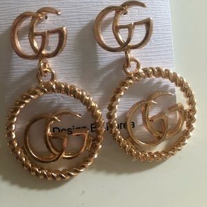 Gg gold earrings